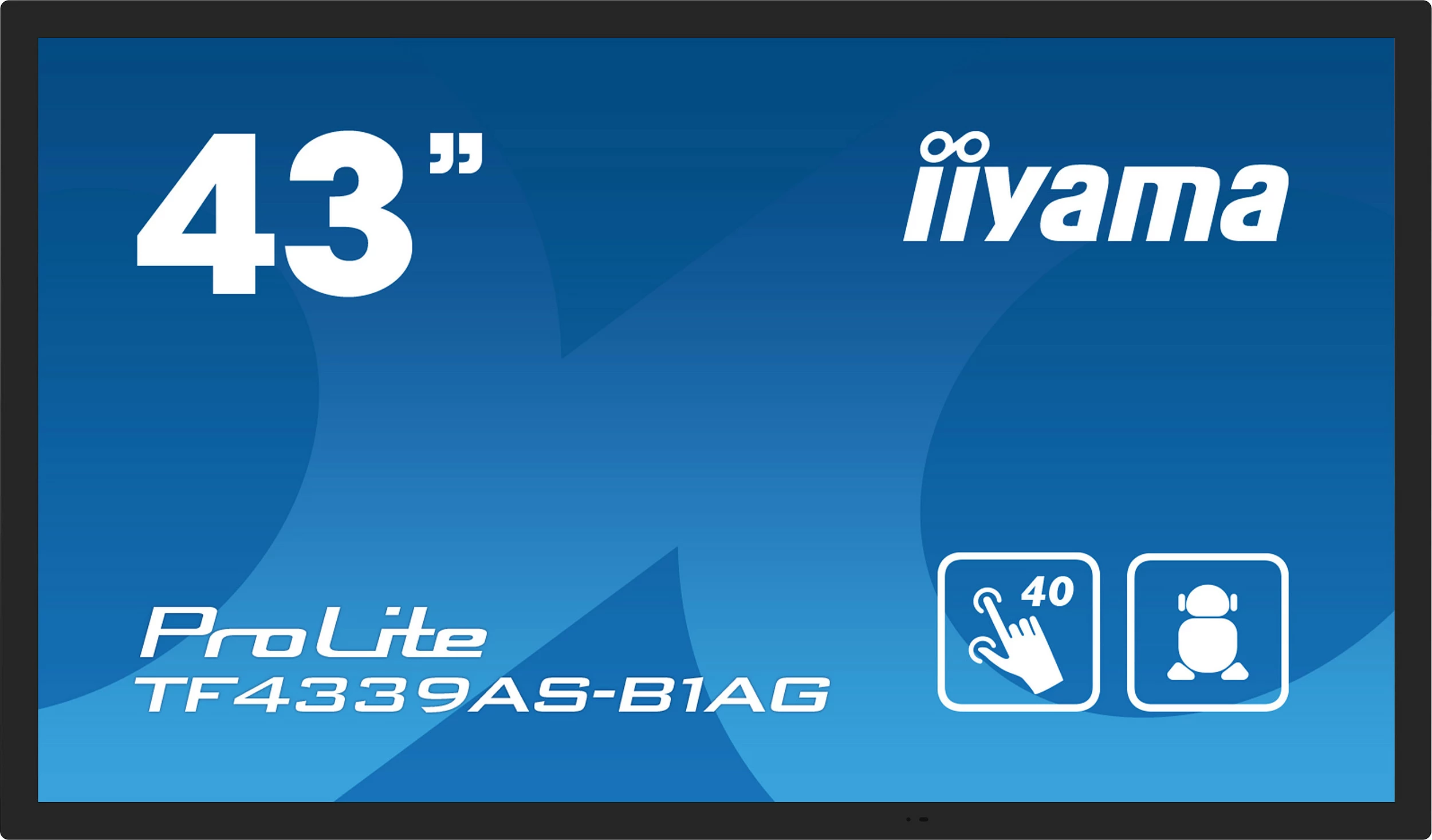 Ekran interaktiv iiyama TF4339AS-B1AG, 42.5", LED, 4K, Android