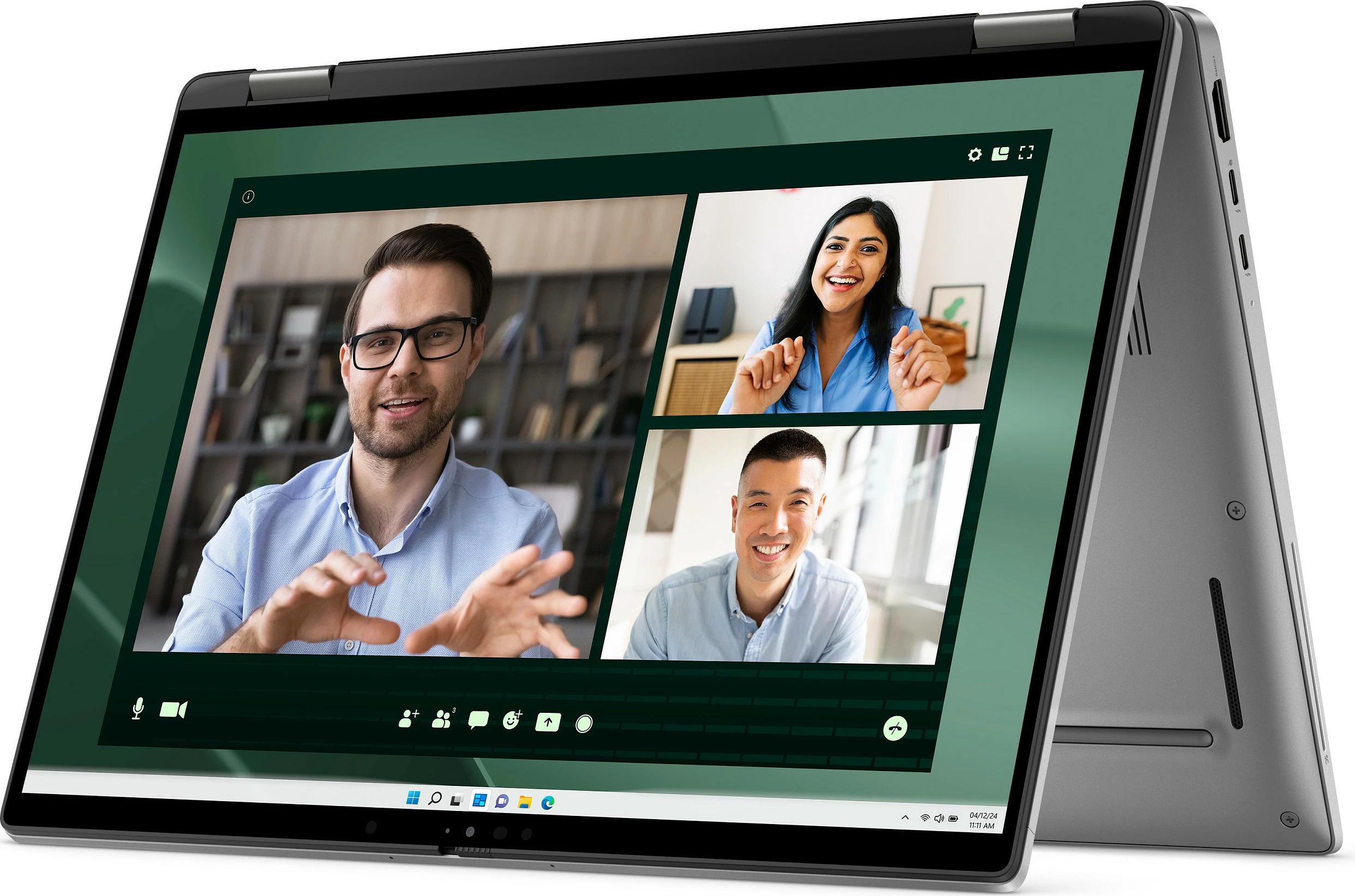 Laptop 2-në-1 Dell Latitude 7450, Intel Core Ultra 7, 16GB RAM Memorje, 512GB SSD, 14" FHD+ (1920x1200), Windows 11 Pro, argjendtë