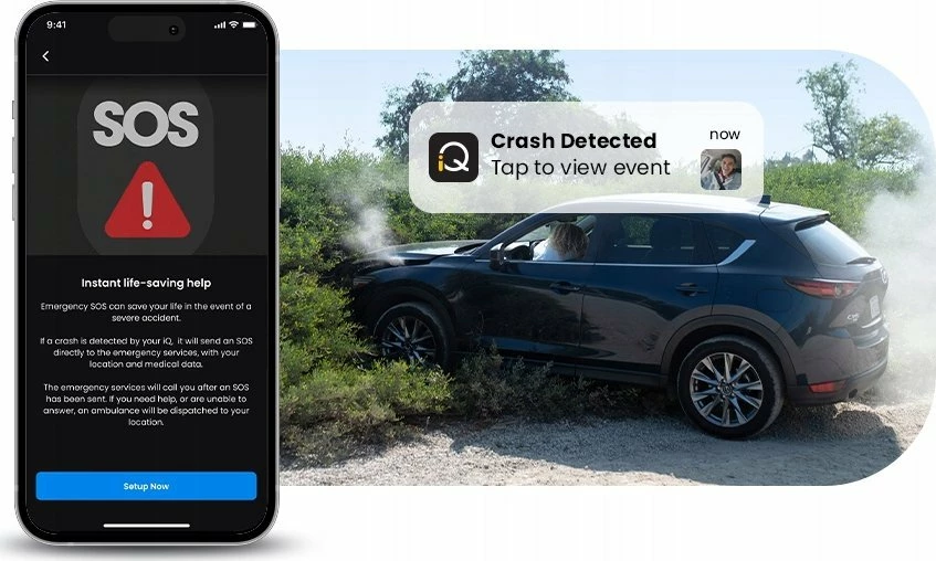 Kamerë për veturë Nextbase iQ 4K, 4K UHD, Wi‑Fi/GPS, microSD 64GB, e zezë