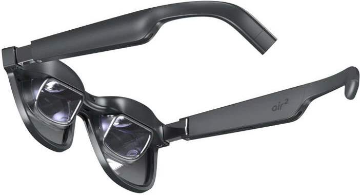 Syze AR XREAL Air 2, micro-OLED, 130" ekran virtual, 120 Hz, 72g, e zezë