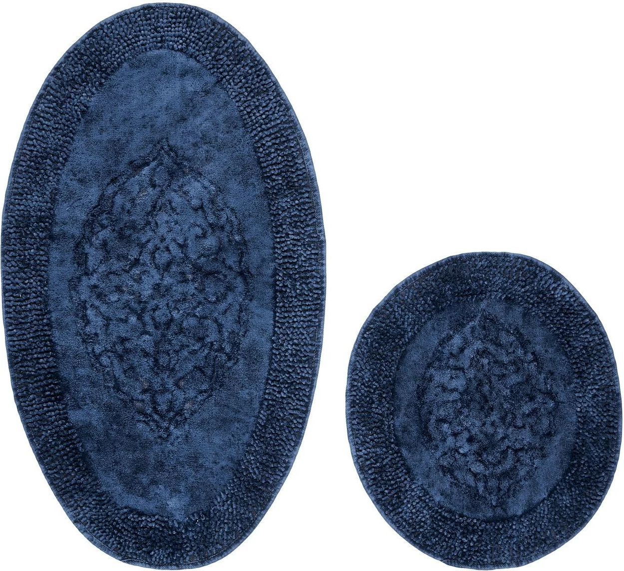 Set tapetash për banjo (2 copë), pambuk, ngjyrë kaltër e errët, Mijölnir, Cottonkt 000397