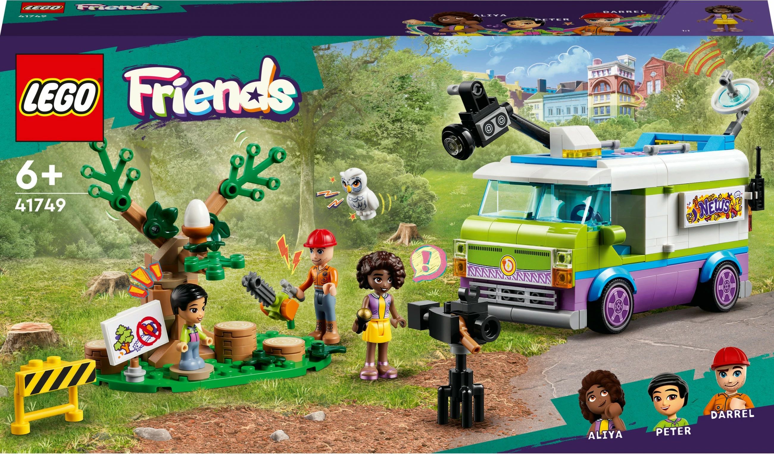 Set ndërtimi LEGO Friends 41749 Nachrichtenwagen, multikolor