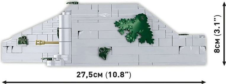 Set lodrash ndërtimi Cobi Klocki German Bunker Regelbau 667, 642 pjesë, me figura, plastikë