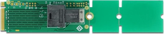 Adapter DeLOCK M.2 Key M në SFF-8643 NVMe, 22110/2280/2260, i gjelbër