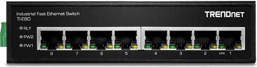Switch TRENDnet TI-E80, 8x Fast Ethernet 10/100, DIN Rail, IP30, i zi