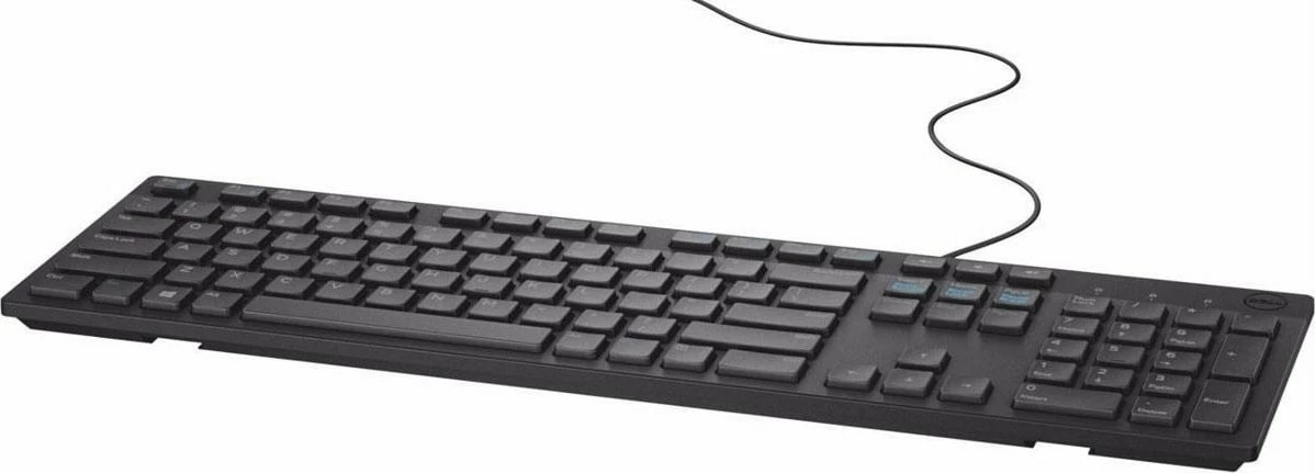 Tastierë Dell KB216 Quietkey (580-ADHK), me kabllo, US layout, me numpad, e zezë