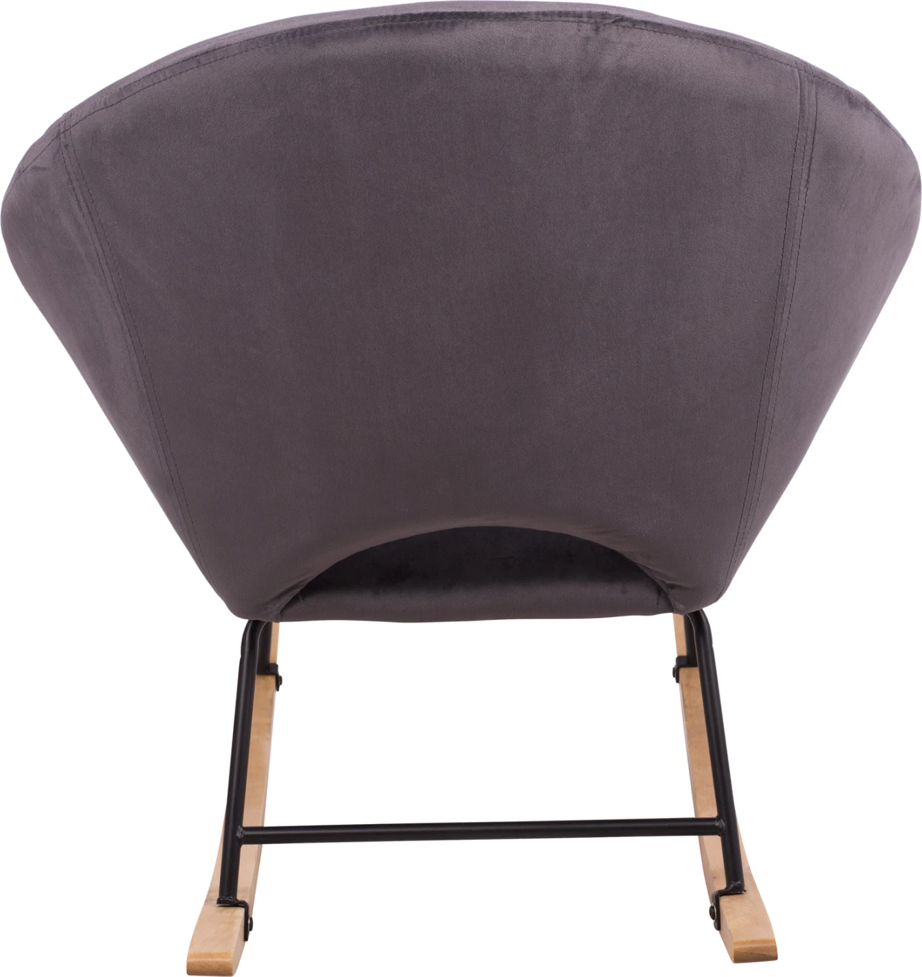 Karrige lëkundëse kadifeje Paulina FH8399.01, gri, 76x86x76cm