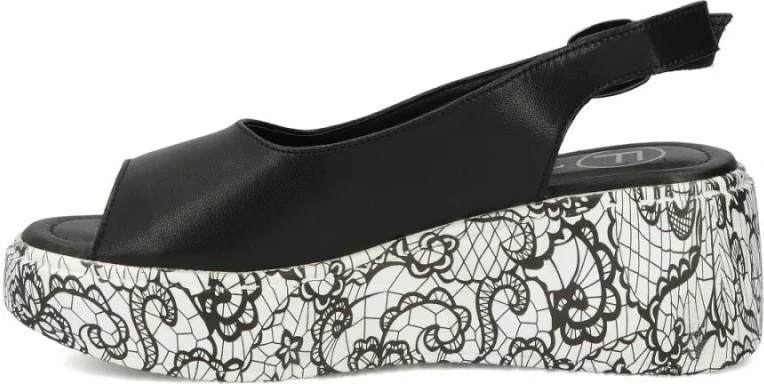 Sandale me platformë Filippo DS7580, të zeza