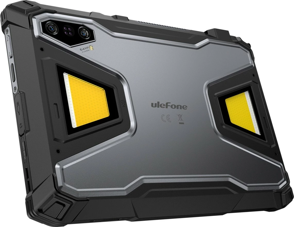 Tablet ULEFONE Armor Pad 5 Ultra 5G 11\" 12GB/512GB me projektor DLP 200LM IP69K, e zezë, set me mbajtëse