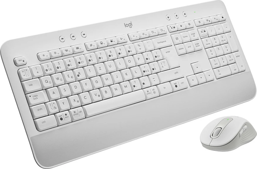 Set tastierë dhe maus Logitech MK650 FOR BUSINESS, pa tela, e bardhë