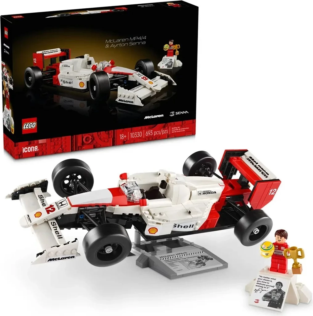 Set LEGO ICONS McLaren MP4/4 & Ayrton Senna
