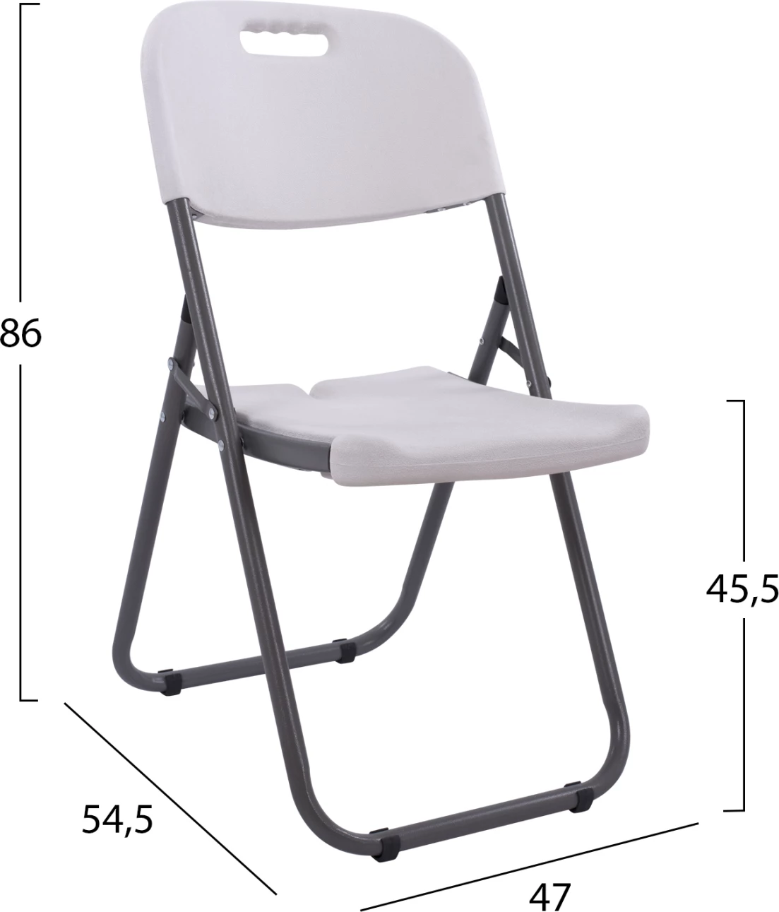 Karrige për konferenca, palosëse, FH5048, 47x54,5x86 cm, set prej 4 copash