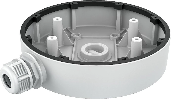 Kuti lidhëse Hikvision DS-1280ZJ-DM55, Ø15.5 cm, alumin, për DS-2CD2746G1-IZ(S)/DS-2CD2743G1-IZ(S)/DS-2CD2783G1-IZ(S), e bardhë