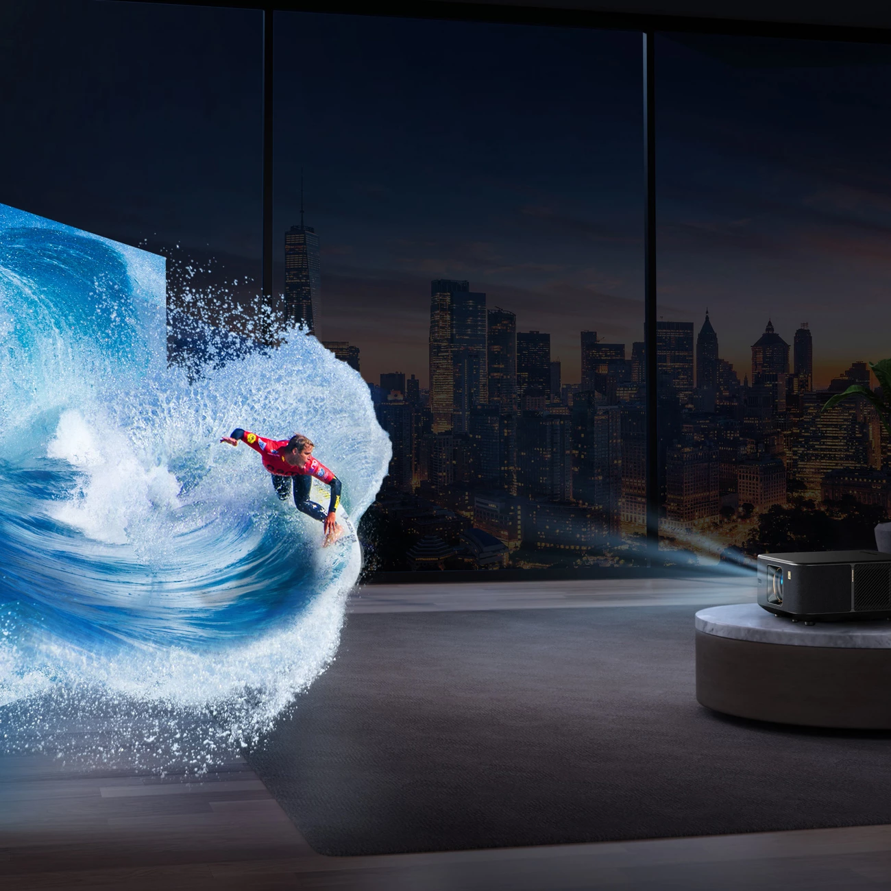 Projektor multimedial Yaber K3, FullHD 1080p, JBL 15W, Google TV, i zi