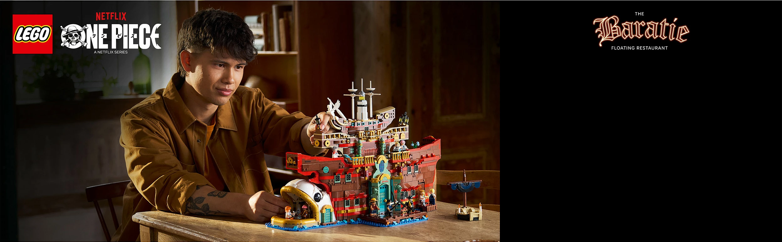 Set ndërtimi LEGO ONE PIECE The Baratie Floating Restaurant 75640, 3402 copë, 18+, multikolor