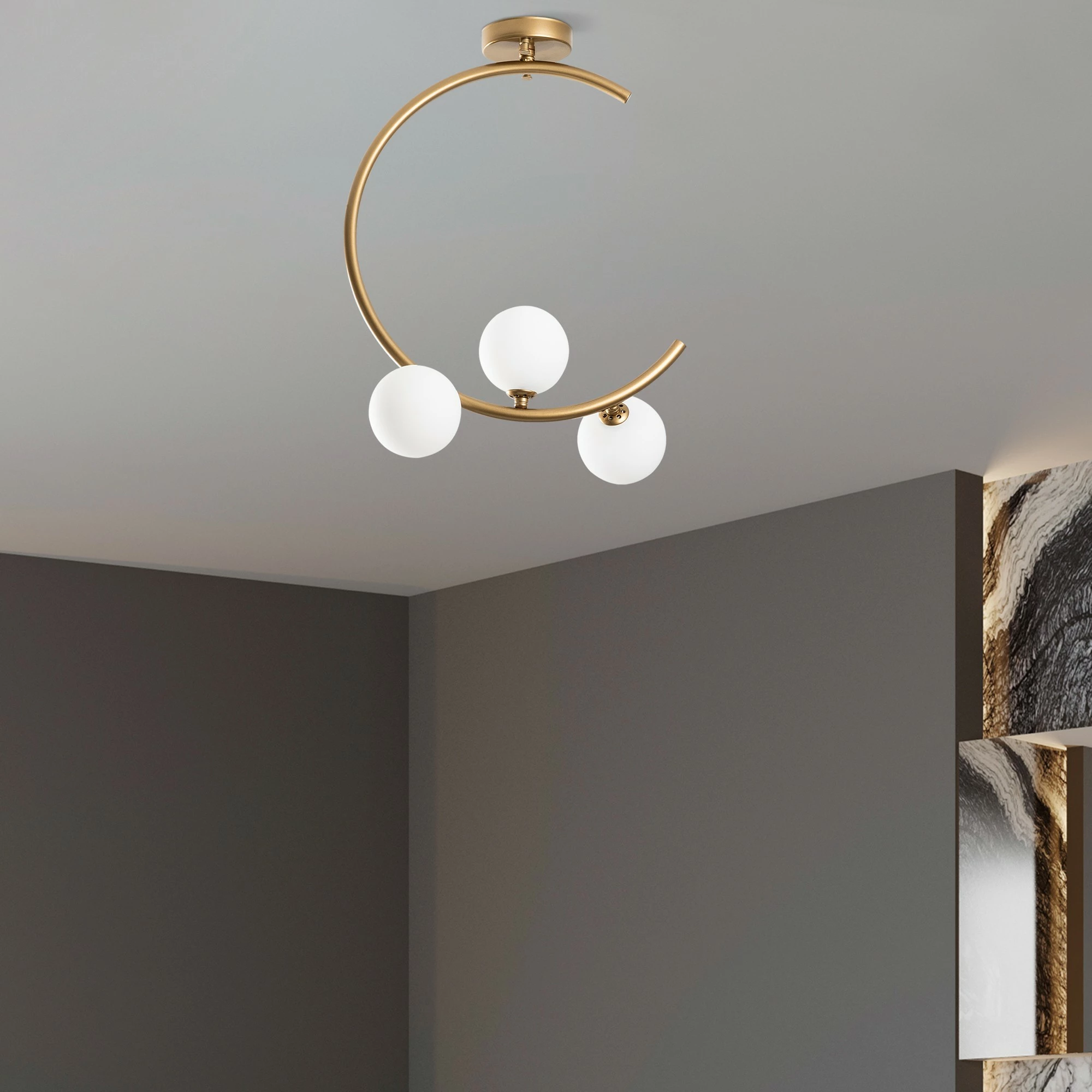 Llambë tavani Opviq, Luminar - 14136, ngjyrë ari