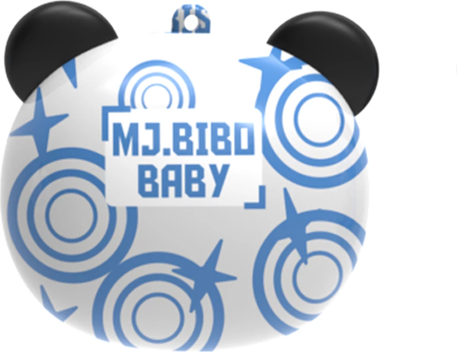 Kufje Moye Flip Face True Wireless Bibo Baby, Bluetooth 5.4, kasë karikimi 200 mAh, USB-C, blu/bardhë