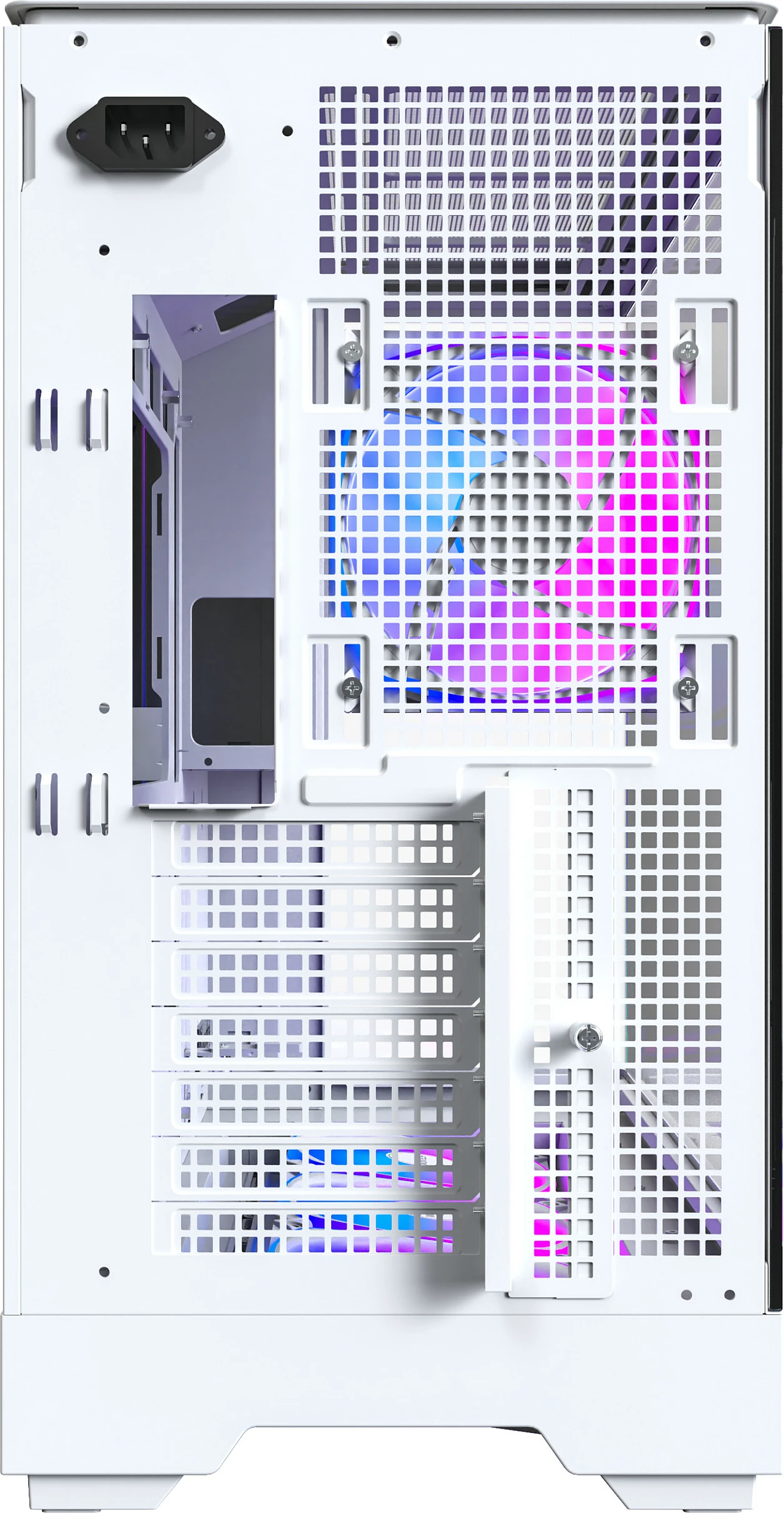 Kasë Montech KING 45 PRO, Tower, micro ATX/Mini-ITX, RGB, e bardhë