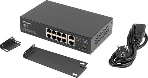 Switch PoE+ Lanberg RSFE-8P-2GE-120, i zi