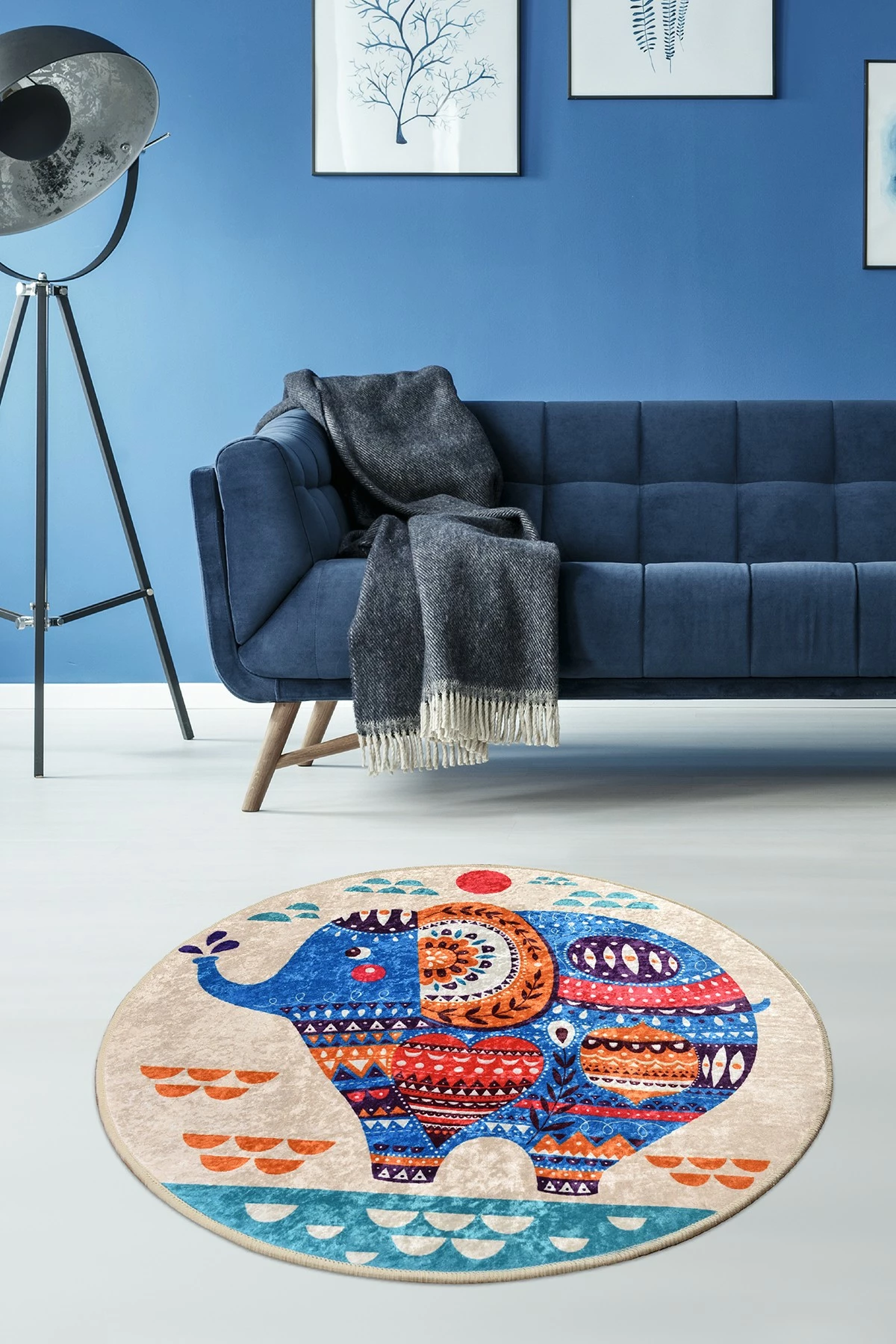 Qilim etnik, shumëngjyrësh, 100 cm, Conceptum Hypnose