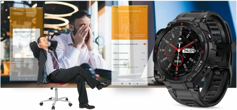 Smartwatch Gravity për të gjithë, e zezë