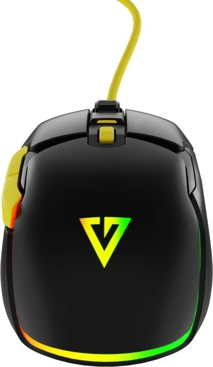 Maus gaming optik MODECOM Volcano Jager 12000 DPI, 7 butona, RGB, me kabllo USB, i zi