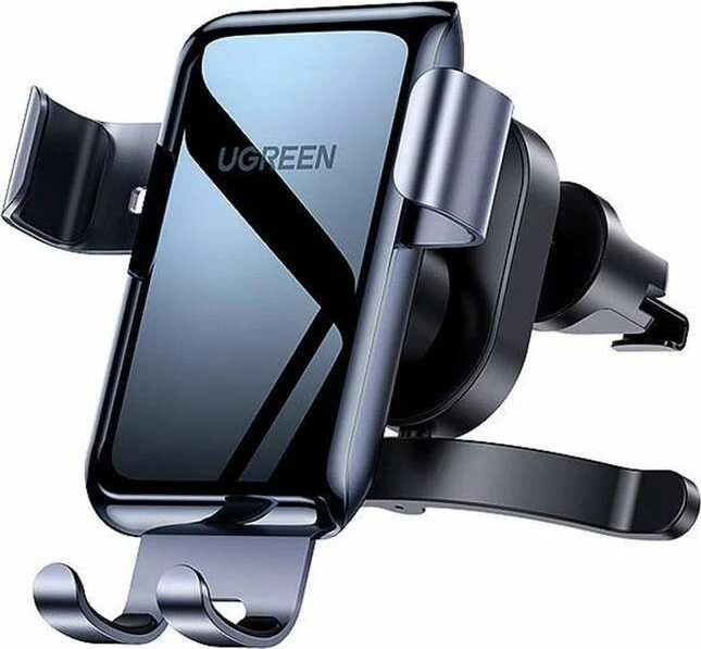 Mbajtës telefoni për veturë Ugreen Gravity LP274, për grilë ventilimi, 4.7"-7", hapje deri 120 mm, Gri/zezë