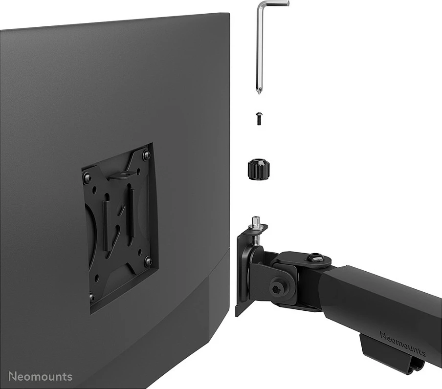 Krah monitori Neomounts NERO DS60-600BL2, për 2 monitorë 10-32", VESA 75x75/100x100, i zi
