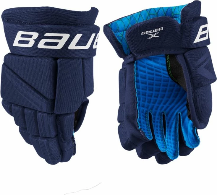 Doreza hokeji për meshkuj Bauer, të zeza/të kaltra