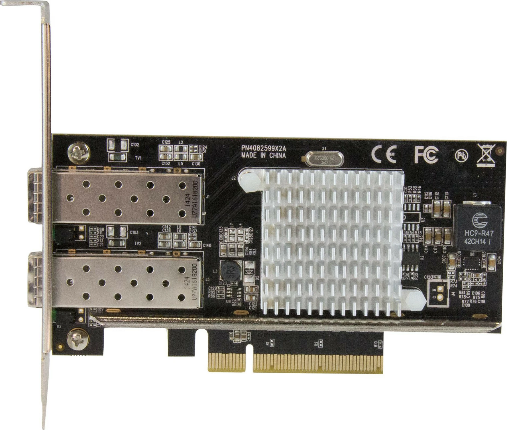 Kartelë rrjeti StarTech 2-Port 10GbE SFP+ PCIe, Intel chipset, e zezë/metalike