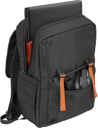 Çantë shpine Natec Niala, 15.6 inç, 18L, e zezë me portokalli