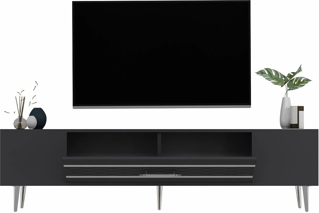 Komodë TV Skye Decor, anthracite, argjend, Dekolp2