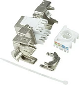 Keystone jack LogiLink EconLine Cat.6A STP RJ45, 17.2mm, 22-26 AWG, argjendtë