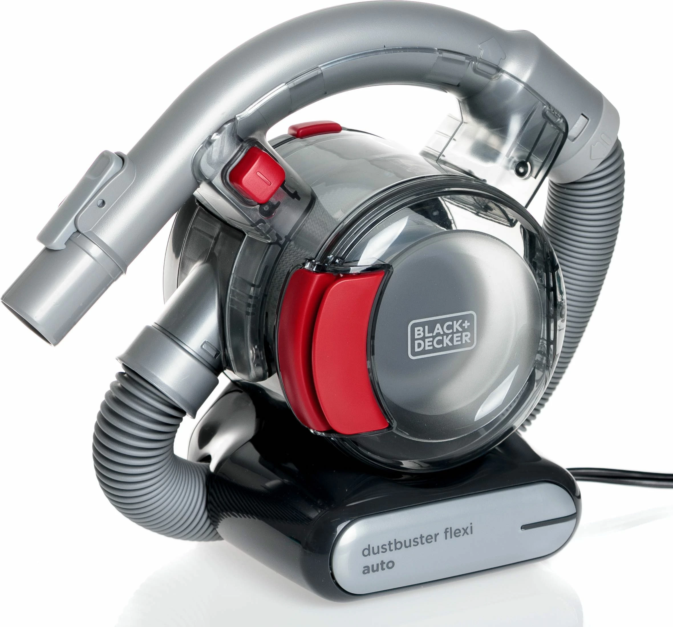 Fshesë me korrent dore Black&Decker Flexi PD1200AV, 12 V, 560 ml, 5 m kabllo, me aksesorë, gri