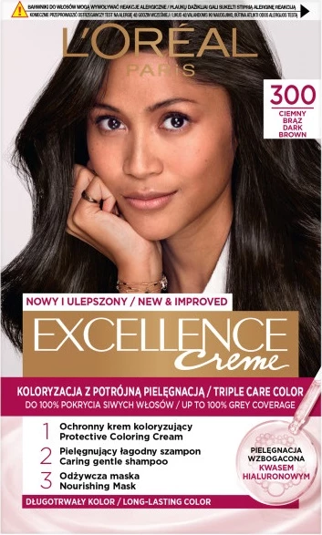 Ngjyrë për flokë për femra L'Oreal Paris Excellence Creme 300 Dark Brown