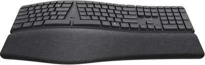 Tastierë Trust Keyra ergonomike, wireless, full-size, QWERTY, e zezë
