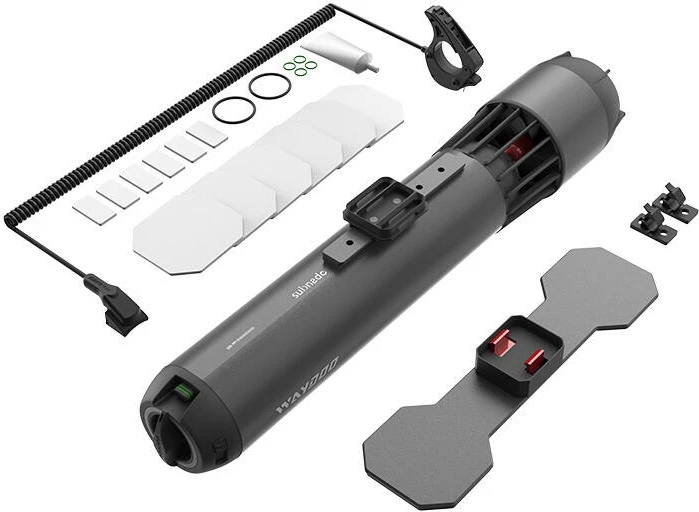 Skuter nënujore Waydoo Subnado, komplet për SUP, i zi