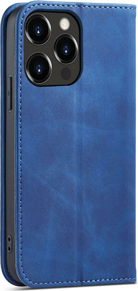 Mbështjellës Hurtel Magnet Fancy Case për iPhone 14 Pro Max, me kapak, portofol dhe qëndrim, Blu