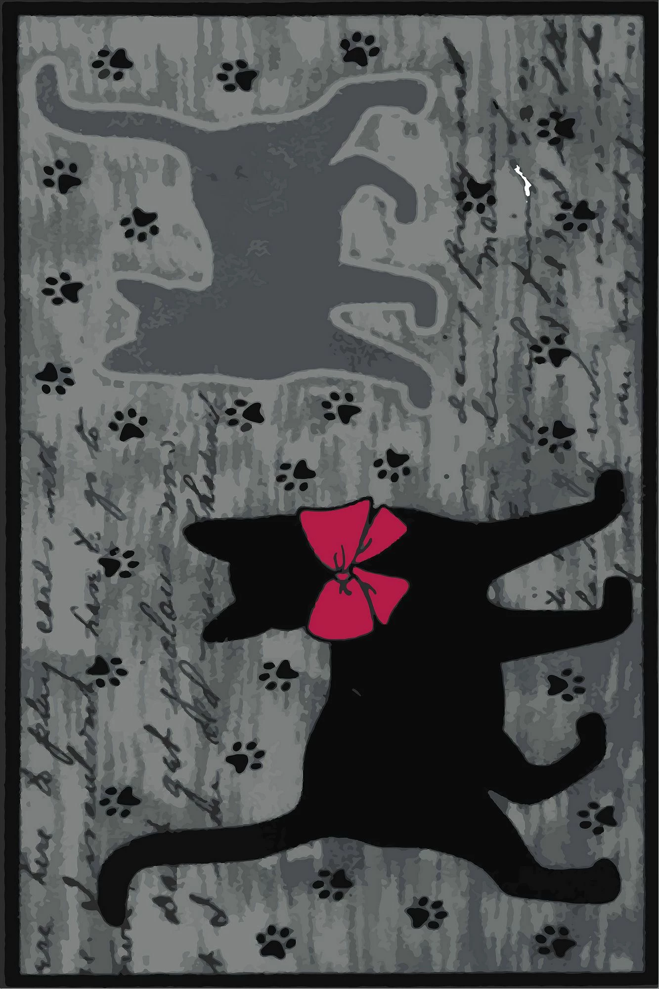 Qilim multikolor, dizajn me mace, 60x100cm, Wookece172