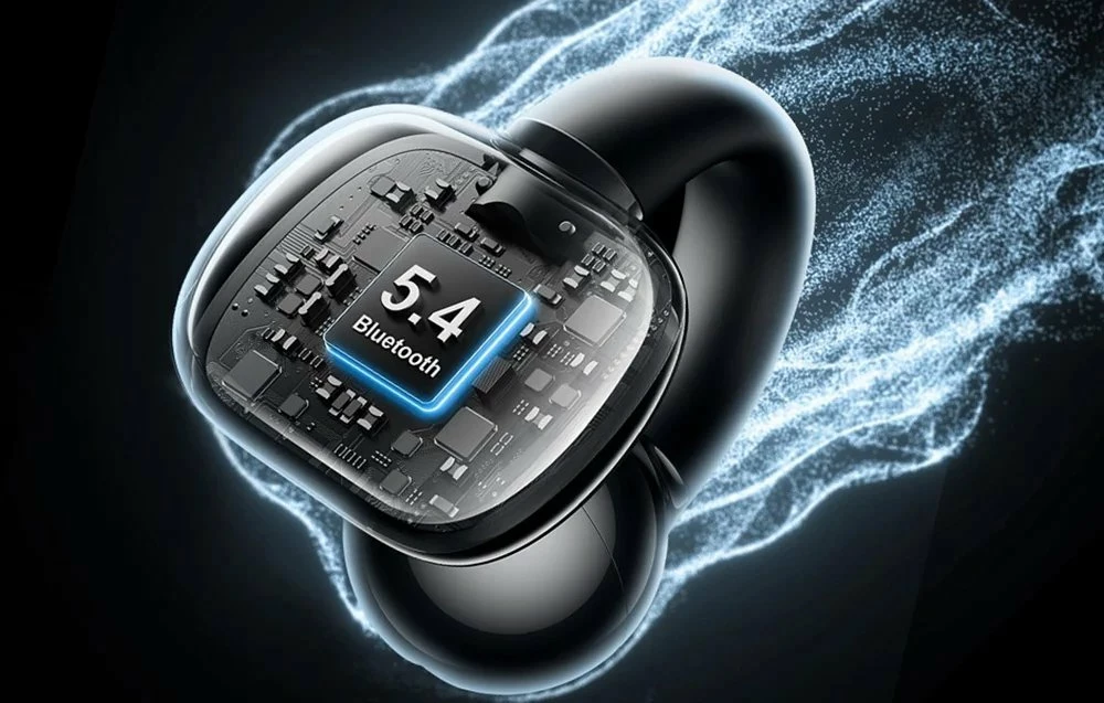 Kufje wireless Ugreen HiTune S3 WS209, Bluetooth 5.4, open-ear clip-on, IPX5, mikrofon, deri 24–30 orë, të zeza