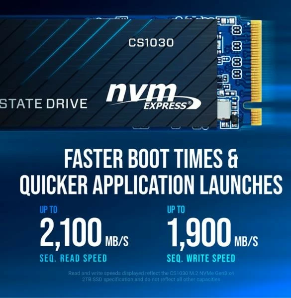 SSD PNY CS1030, 1TB, M.2 2280, NVMe, i zi