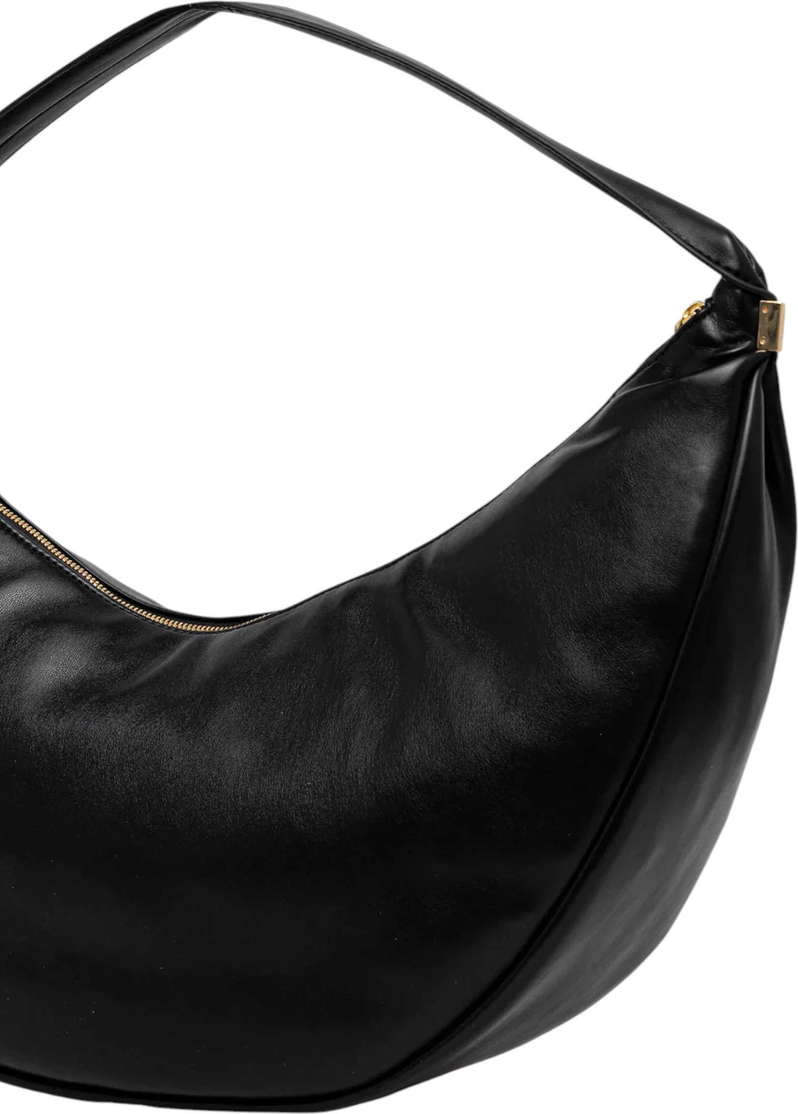 Çantë krahu për femra Calvin Klein Pinched Soft Crescent LG LV04F3009G, e zezë