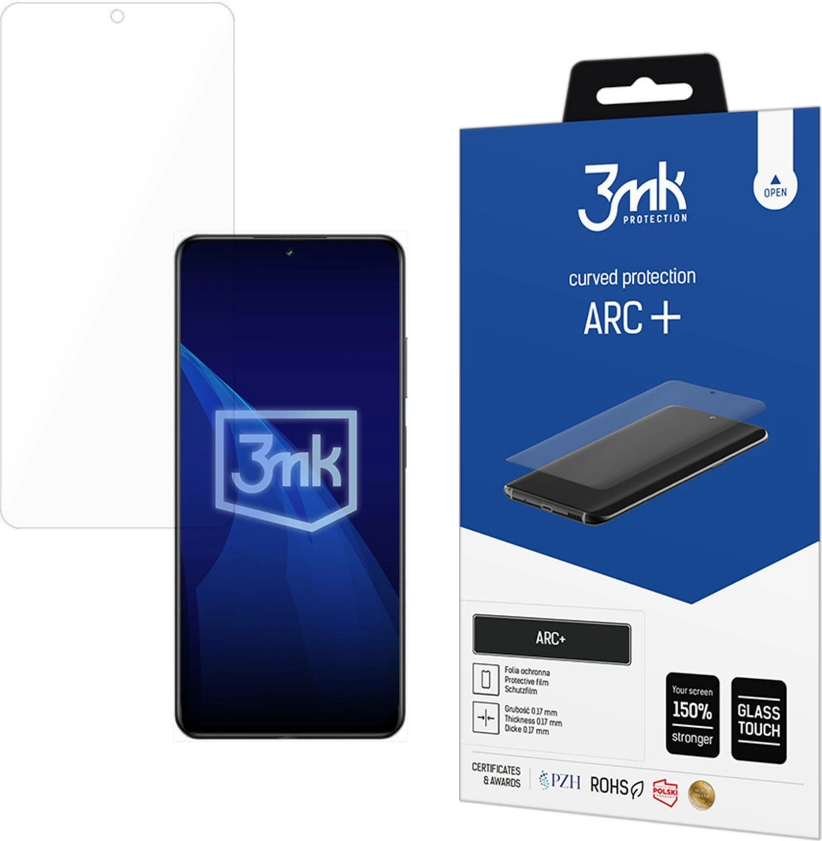 Mbështjellës ekran 3mk Protection ARC+ për Realme 13 5G, transparent