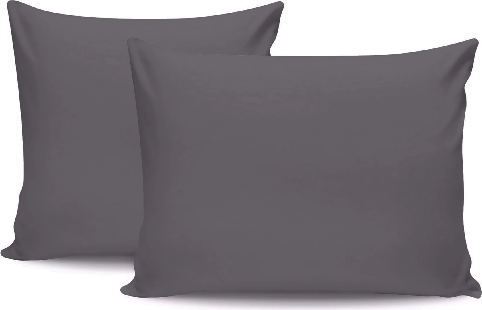 Set këllëfësh jastëku (2 copë), ngjyrë gri e errët, L'Essentiel Linge de Maison, 50x70cm