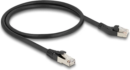 Kablë rrjeti DeLOCK RJ45 Cat8.1 S/FTP 0.5m 40Gbps, e zezë
