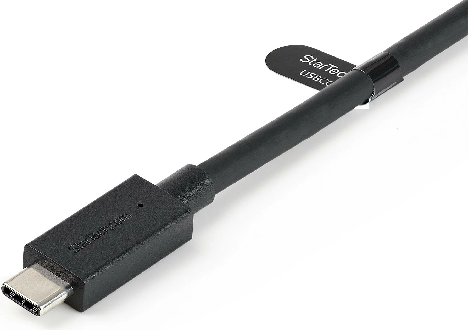 Kabllo StarTech USB-C në USB-C 1m, 10Gbps, PD 100W, me adapter USB-A, e zezë