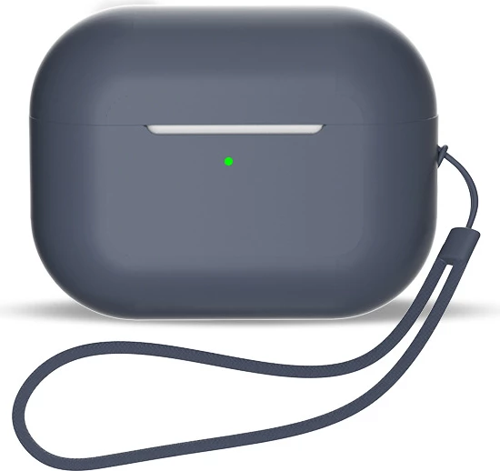 Mbështjellës silikoni Hurtel për AirPods 3 me rrip dore, Blu