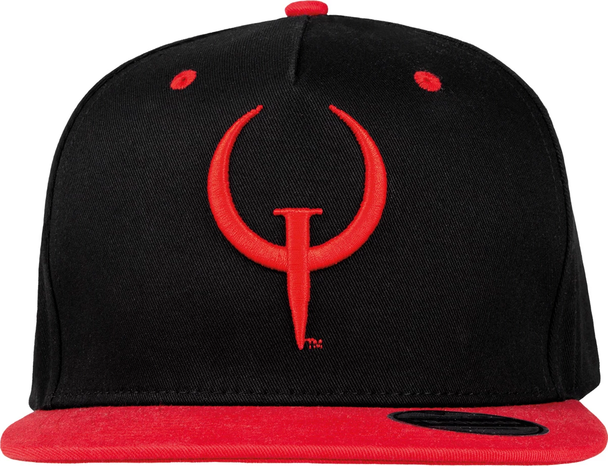 Kapele Gaya Quake Logo, 100% pambuk, e rregullueshme, zezë/kuqe