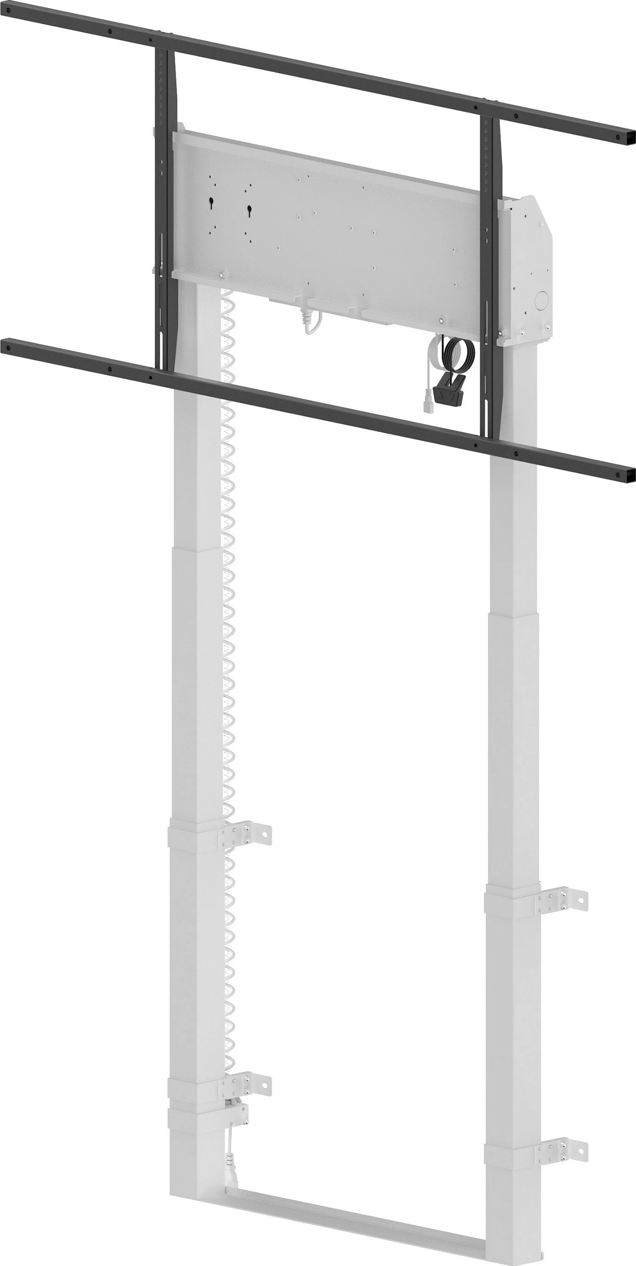Mbajtëse dyshemeje elektrike për ekran iiyama Pylon, VESA 800x600, deri 120kg, 55-98", e bardhë
