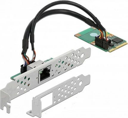 Kartelë rrjeti DeLOCK 95266, Mini PCIe, Gigabit LAN RJ-45, Full-height/Half-length